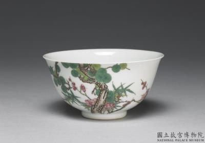 图片[2]-Tea bowl with “Three Friends of Winter” motif in falangcai painted enamels, Qianlong reign (1736-1795), Qing dynasty-China Archive